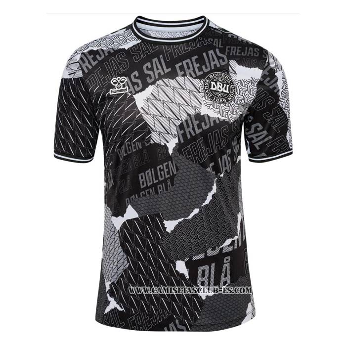 Camiseta Pre Partido del Dinamarca 2024 Negro